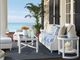 Tommy Bahama® Outdoor Ocean Breeze Promenade Pearl White Rectangular Cocktail Table with Glass Top-3