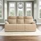 Flexsteel® Logan Beige Power Reclining Sofa with Power Headrests and Lumbar-4