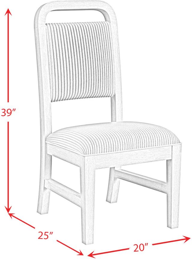 Elements International Ridgemont Black/White Dining Side Chair-2