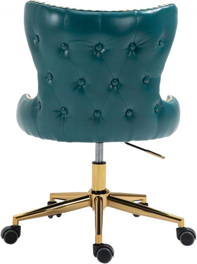 Meridian Furniture Hendrix Blue Faux Leather Office Chair-1
