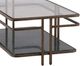 Furniture Classics Buckroe Tempered Glass Top Coffee Table with Iron Base-3
