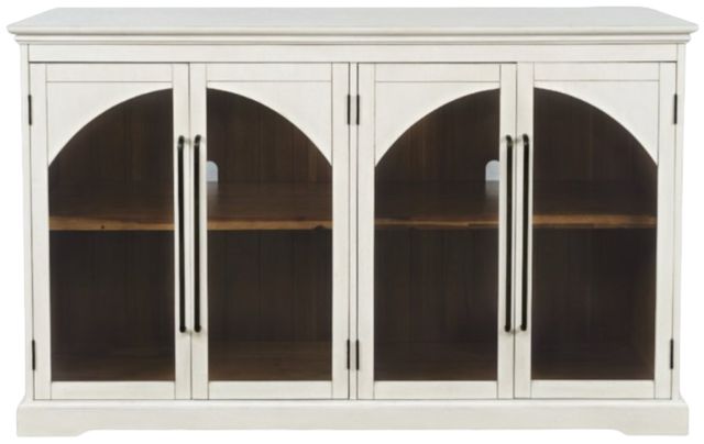 Jofran Inc. Archdale Antique White 4-Door Accent Cabinet-3