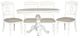 Liberty Furniture Summer House 5-Piece Gray/Oyster White Pedestal Dining Set-0