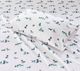 Olliix by Intelligent Design Cozy Soft Teal Dogs Twin Cotton Novelty Print Flannel Sheet Set-1