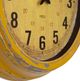 YHD Yellow Circular Iron Wall Clock-2