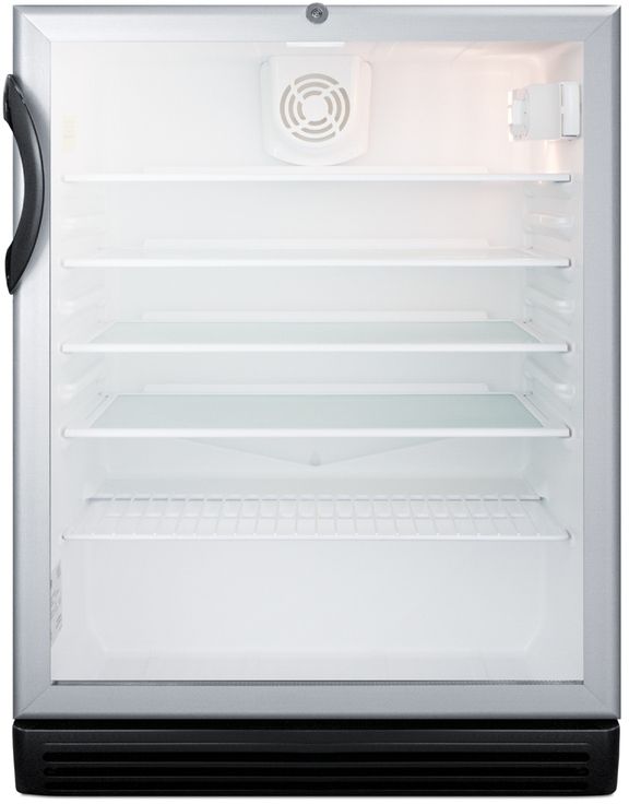 Summit® Commercial Series 24" 5.5 Cu. Ft. Stainless Steel Beverage Center-0