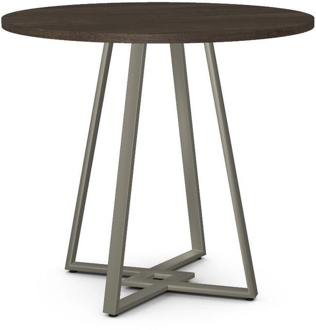 Amisco Customizable Dirk Birch Veneer Counter Height Table with 42" Tabletop -0