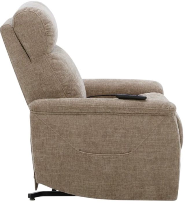 Flexsteel® Luma Sable 32" Fabric Power Lift Recliner with Power Headrest, and Lumbar-4