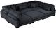 Homelegance® Traverse 6-Piece Black 135" Modular Sectional with Ottoman-3