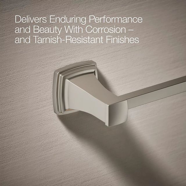 KOHLER® Riff® Vibrant Brushed Nickel 24" Towel Bar-4