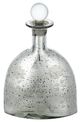 A & B Home Antique Silver 10" Glass Jar-0