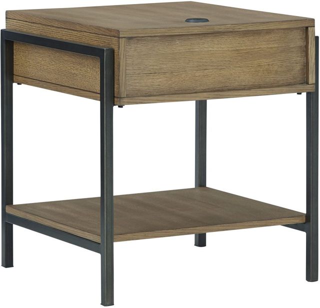 Signature Design by Ashley® Fridley Brown End Table with Black Base-3