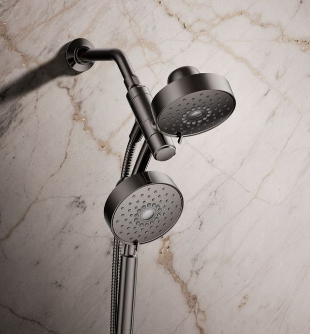 KOHLER® Purist® Matte Black 1.75 GPM 2-in-1 Multifunction Shower Combo Kit-1