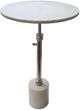 A & B Home Off-White Adjustable Side Table-2