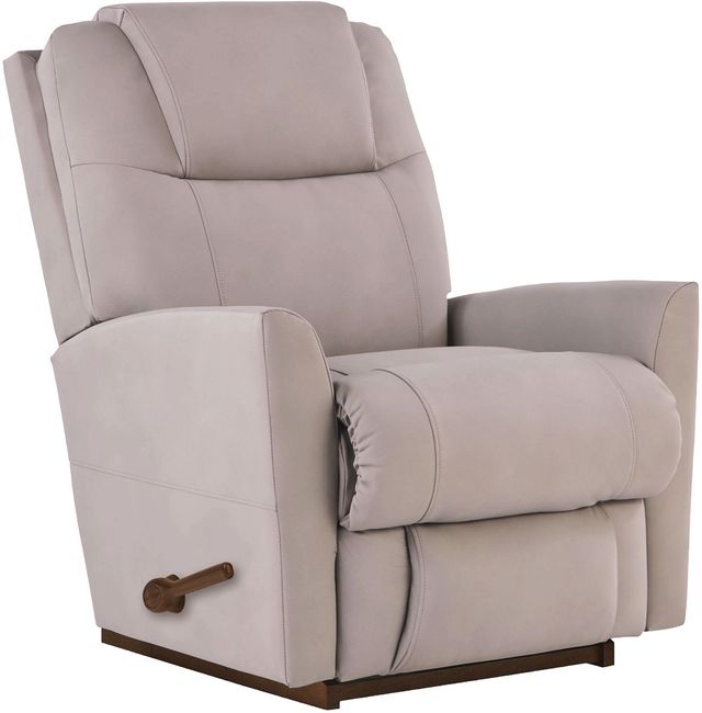 La-Z-Boy® Sparrow Dove Gray Leather Manual Wall Recliner-0