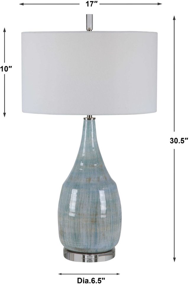 Uttermost® Rialta Aqua/Teal Table Lamp-2