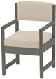 Crate Designs™ Furniture Graphite Dining Arm Chair-0