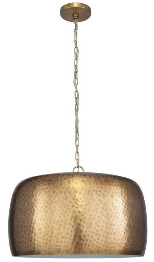 Uttermost® Lemont Antique Brass Pendant-0