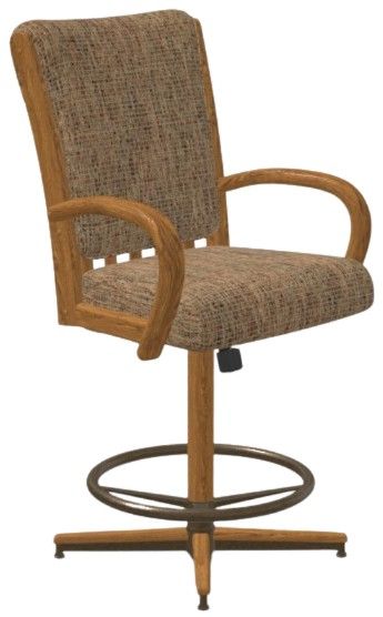 Chromcraft Customizable Baylor Counter Height Swivel Tilt Dining Stool-0