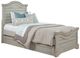 American Woodcrafters 7820 Stonebrook Antique Gray Twin Panel Bed-0
