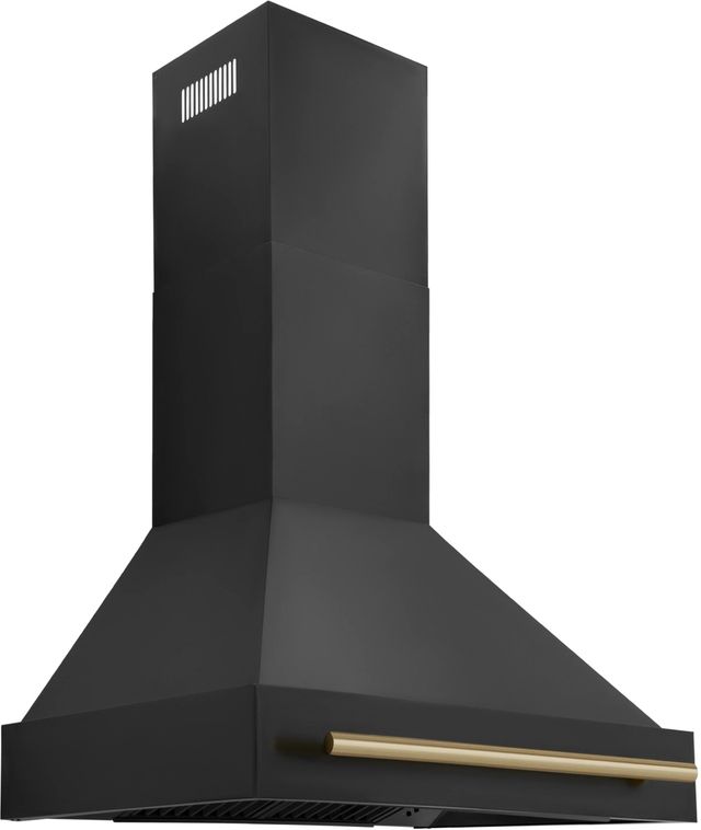 ZLINE Autograph Edition 30" Black Stainless Steel Wall Mounted Range Hood-1
