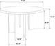 Coaster® Strouse 5-Piece Black/Walnut Dining Table Set-2