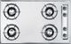 Summit® 30" Chrome Gas Cooktop-0