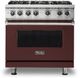 Viking® 5 Series 36" Kalamata Red Pro Style Liquid Propane Range-0