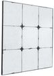 A & B Home Antique Silver Panel Mirror-0
