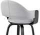 Armen Living Daxton Gray/Matte Black 30" Bar Stool-3