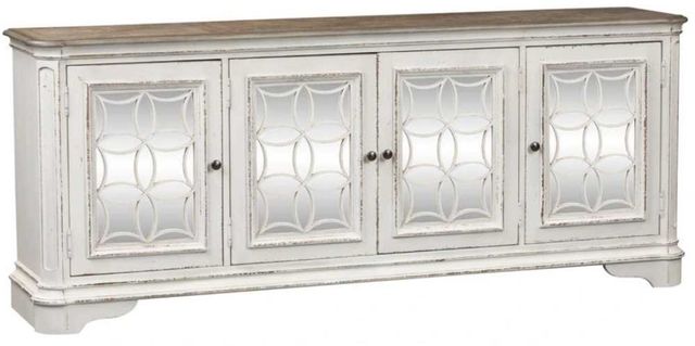 Liberty Furniture Magnolia Manor Antique White TV Console-0