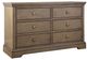 Westwood Design Hanley Cashew 6-Drawer Dresser-0