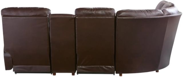 La-Z-Boy® James Walnut Leather Reclining Sectional with Custom Layout Options-3