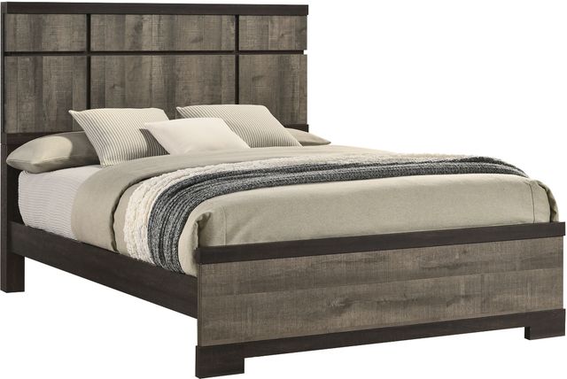 Crown Mark Remington Gray Queen Panel Bed-0