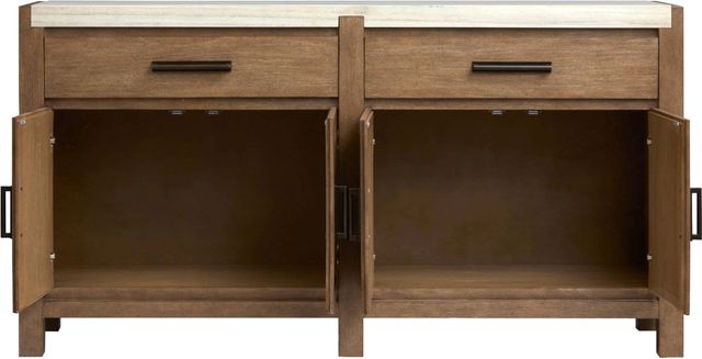 Magnussen Home® Plum Creek Marble/Sierra Brown Sideboard-4