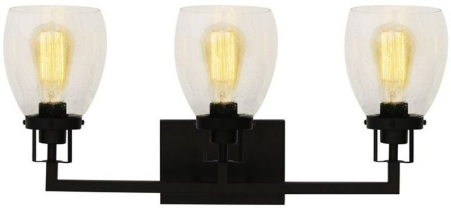 YHD Matte Black 3-Light Vanity Lighting-1