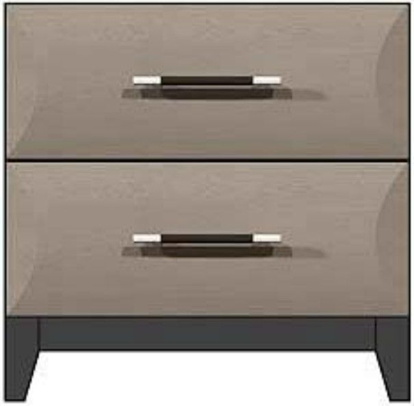 Country View Woodworking Customizable American Modern 2-Drawer Wood Legs Nightstand-0