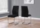 Monarch Specialties Inc. 2-Piece Black Velvet Side Chair Set-4