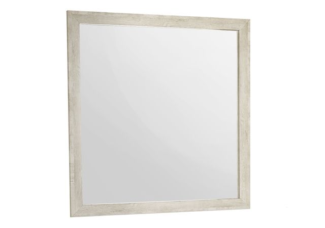 Monarch Specialties Inc. Bleached Oak Wall Mirror-0