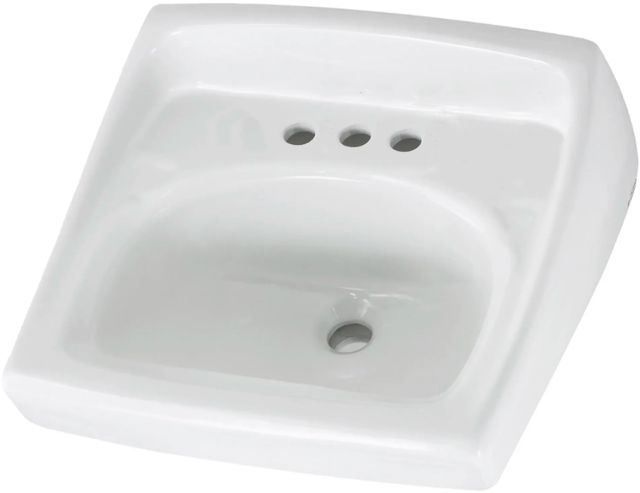 American Standard Lucerne® White Wall-Hung Sink With 8" Widespread-1