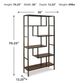 Signature Design by Ashley® Frankwell Black/Brown Bookcase-2