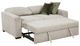 Homelegance® Isla Sage Sand Pull-Out Bed Loveseat with Click Motion Back-5