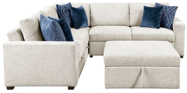 Homelegance® Isla 4-Piece Beige Sectional with Pull-out Bed and Ottoman-2