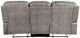 Homelegance® Oberon Grayish Brown Double Manual Reclining Sofa-3