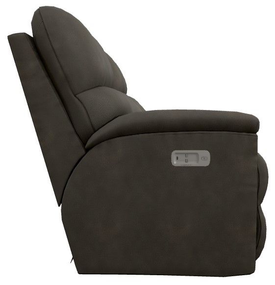 La-Z-Boy® Brooks Slate Power Reclining Loveseat with Console and Headrest-2