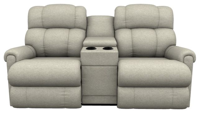 La-Z-Boy® Pinnacle Antique Power Wall Reclining Loveseat with Console, Headrest, and Lumbar-1
