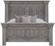 International Furniture Direct Terra Gray Eastern King Panel Bed-1