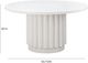 TOV Furniture Kali Matte White Round Dining Table-2