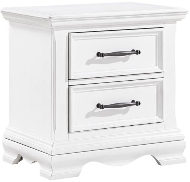 Homelegance® York White Nightstand-0