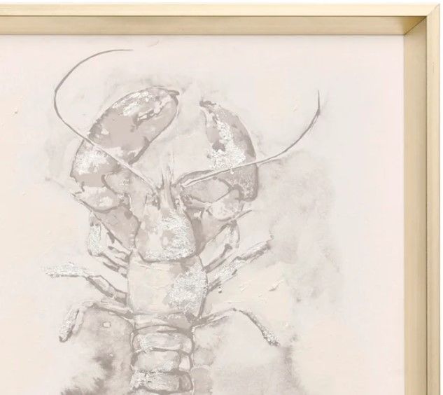 Stylecraft White Wash Lobster Wall Art-1
